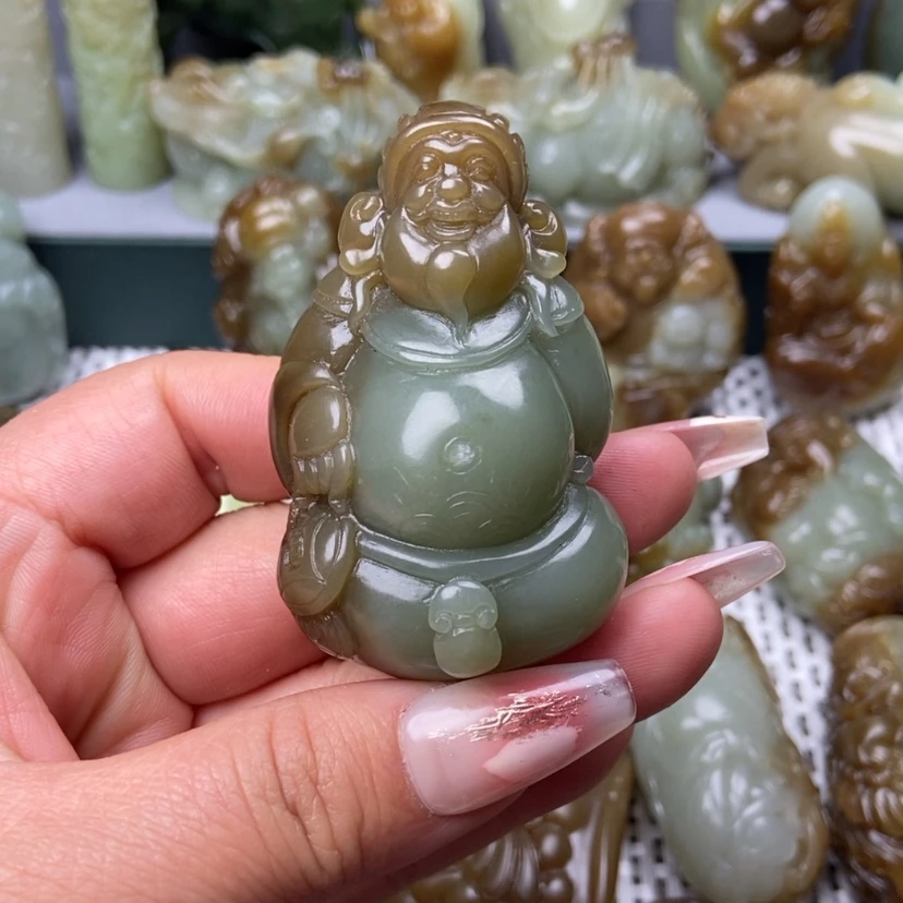 【闪购商品】和田玉挂件未镶嵌木*哥