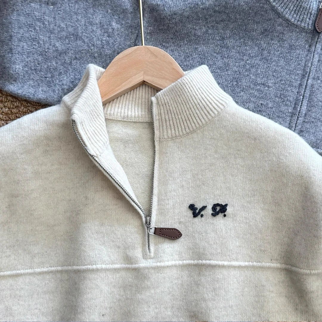 98572#新款常规常规款秋季薄款针织毛针织衫套毛衫拉链