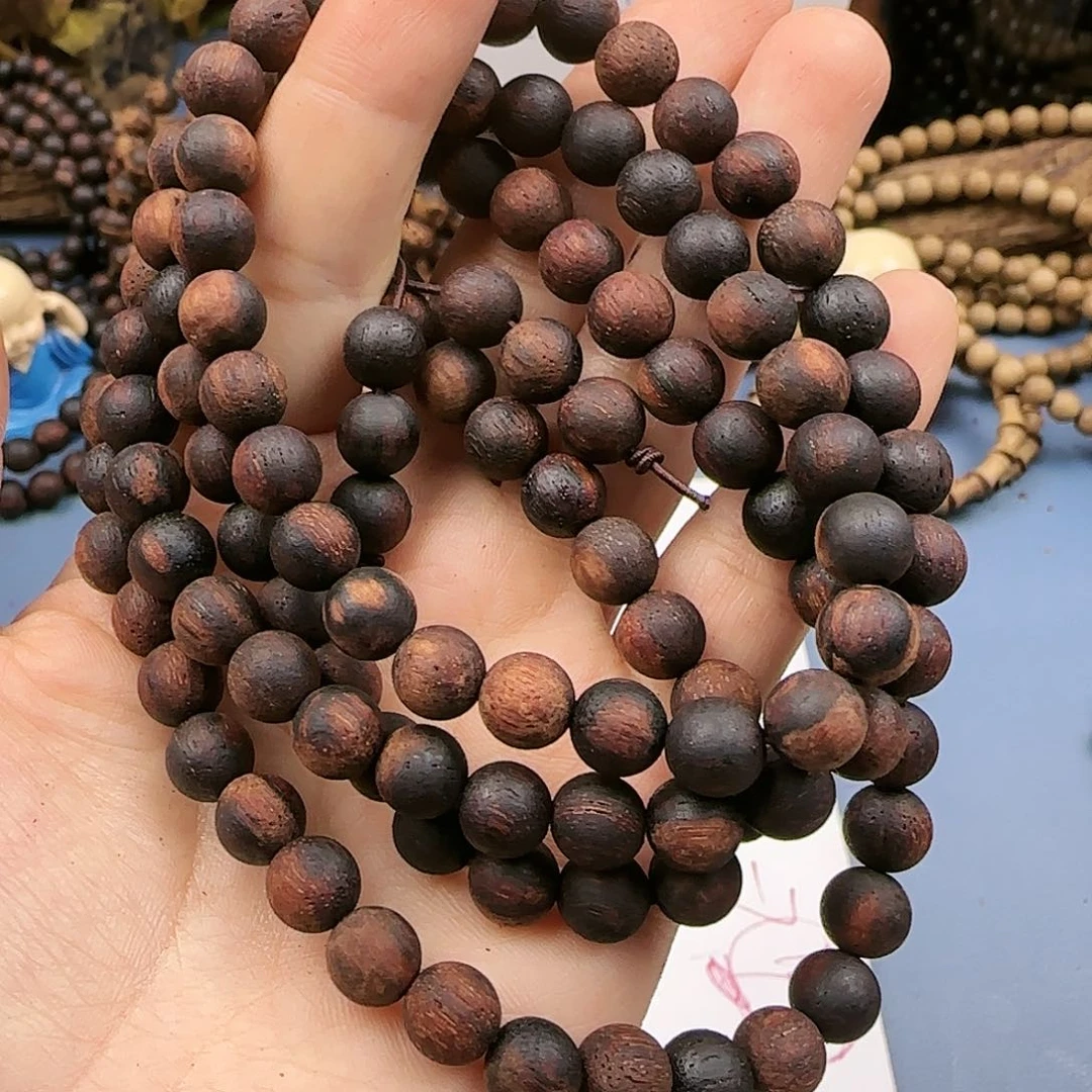 降真香手串/手链0.8#108黄油糖结多圈