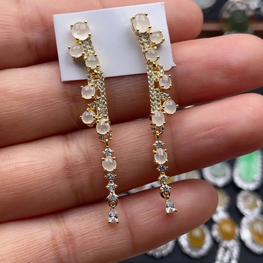 翡翠银S925镶嵌吊坠(不含链)