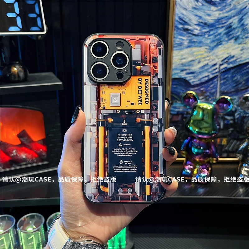 肤感玻璃壳适用苹果16iphone/华为荣耀/OPPO/VIVO/小米手机壳爆款