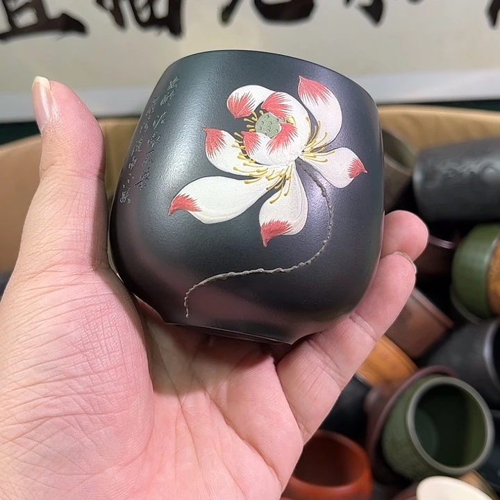 茶杯紫砂全手工紫砂主人杯