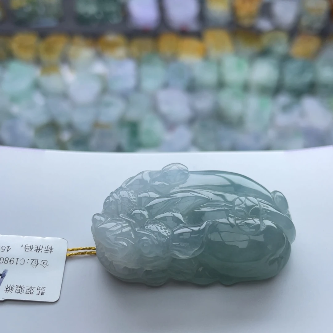 翡翠颈饰未镶嵌貔貅
