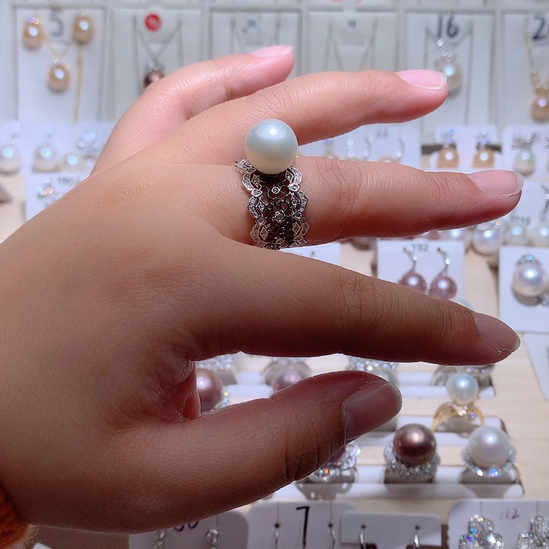 淡水珍珠戒指未镶嵌CC11.4mm