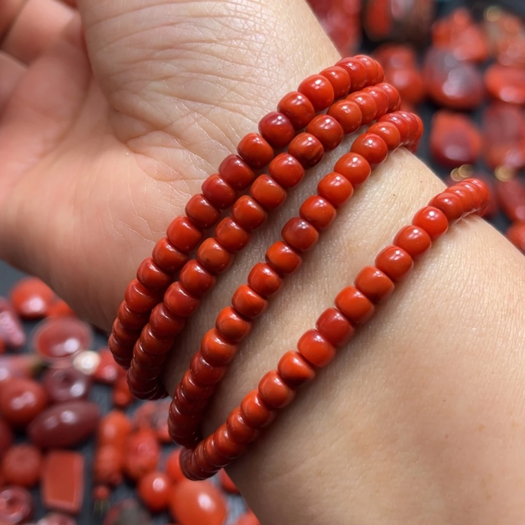 南红玛瑙未镶嵌颈饰