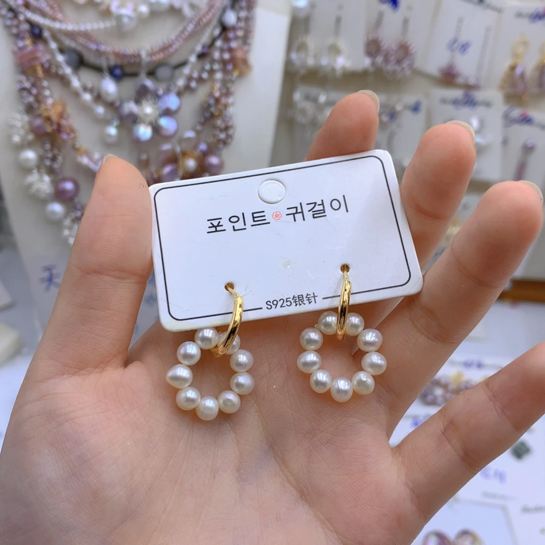 淡水珍珠颈饰银S925镶嵌