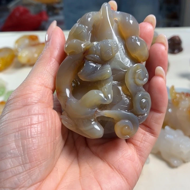 玛瑙/玉髓未镶嵌吊坠(不含链)