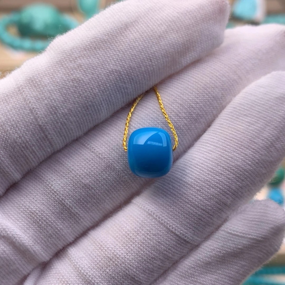 绿松石未镶嵌珠宝奇石9.6*8.4