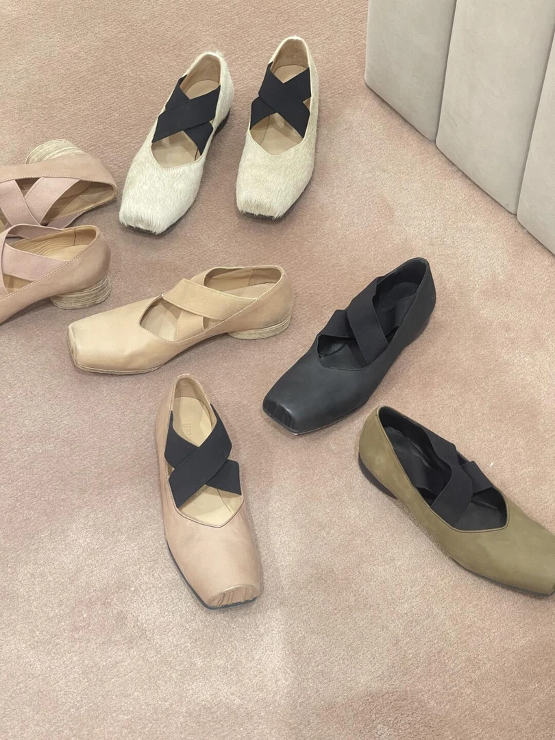 一定看清描述再拍 水洗马皮做旧 单鞋四季鞋真皮女鞋子 D201-400