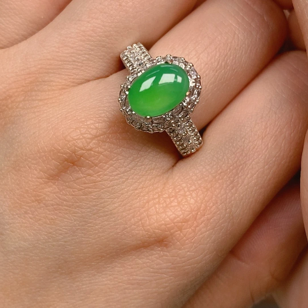 翡翠戒指未镶嵌m**i翡翠