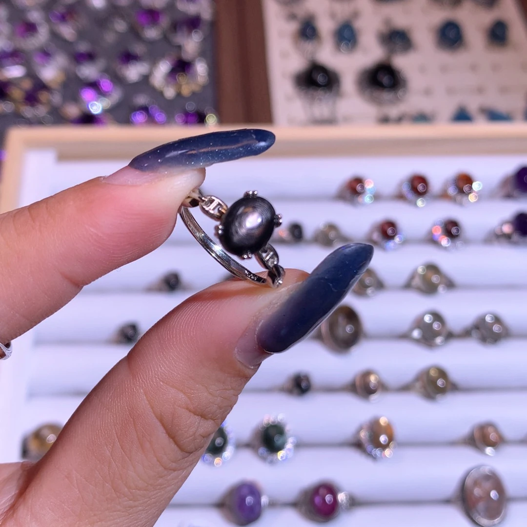 【闪购商品】水晶戒指银S925镶嵌奥****゛