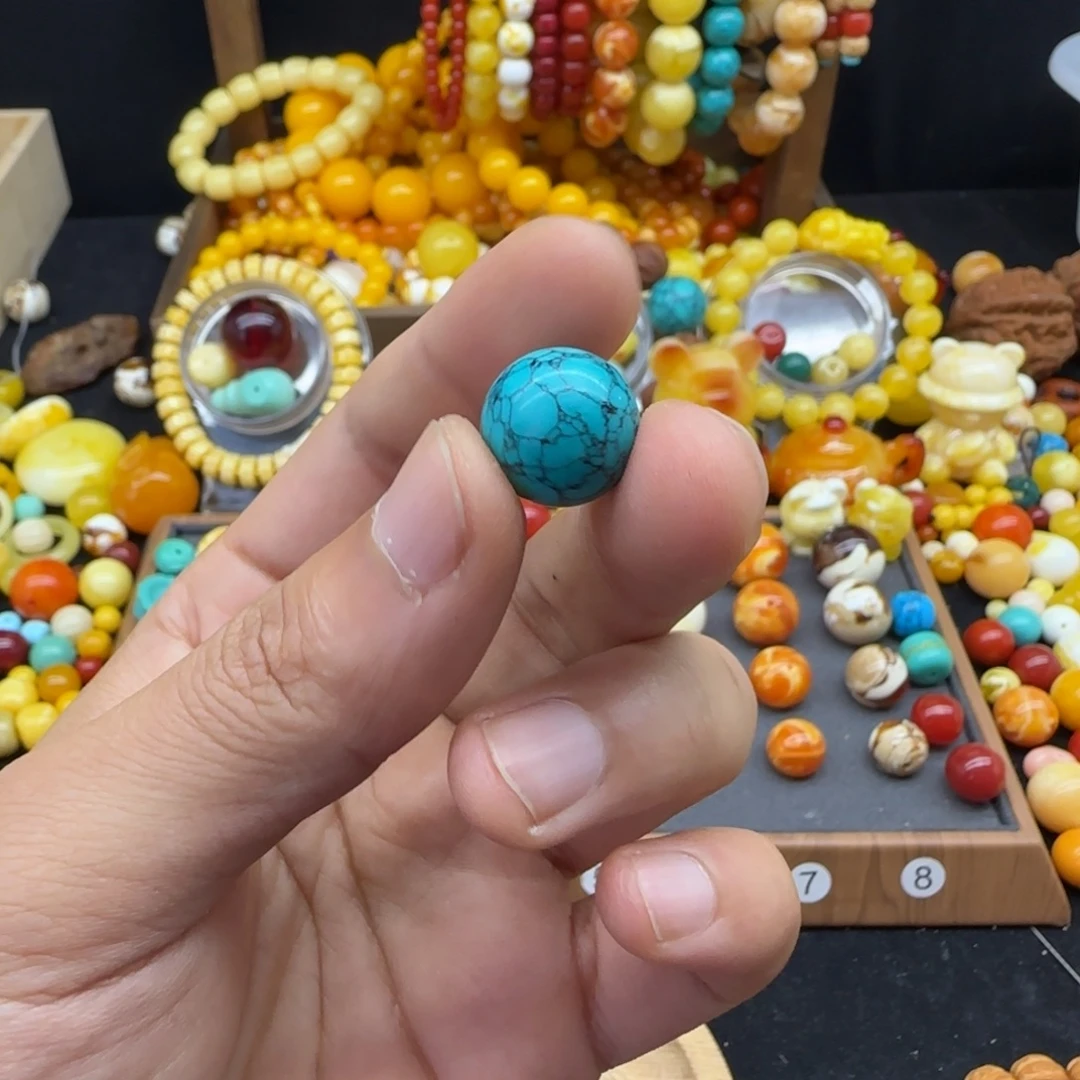 悟***哥琥珀未镶嵌颈饰14mm