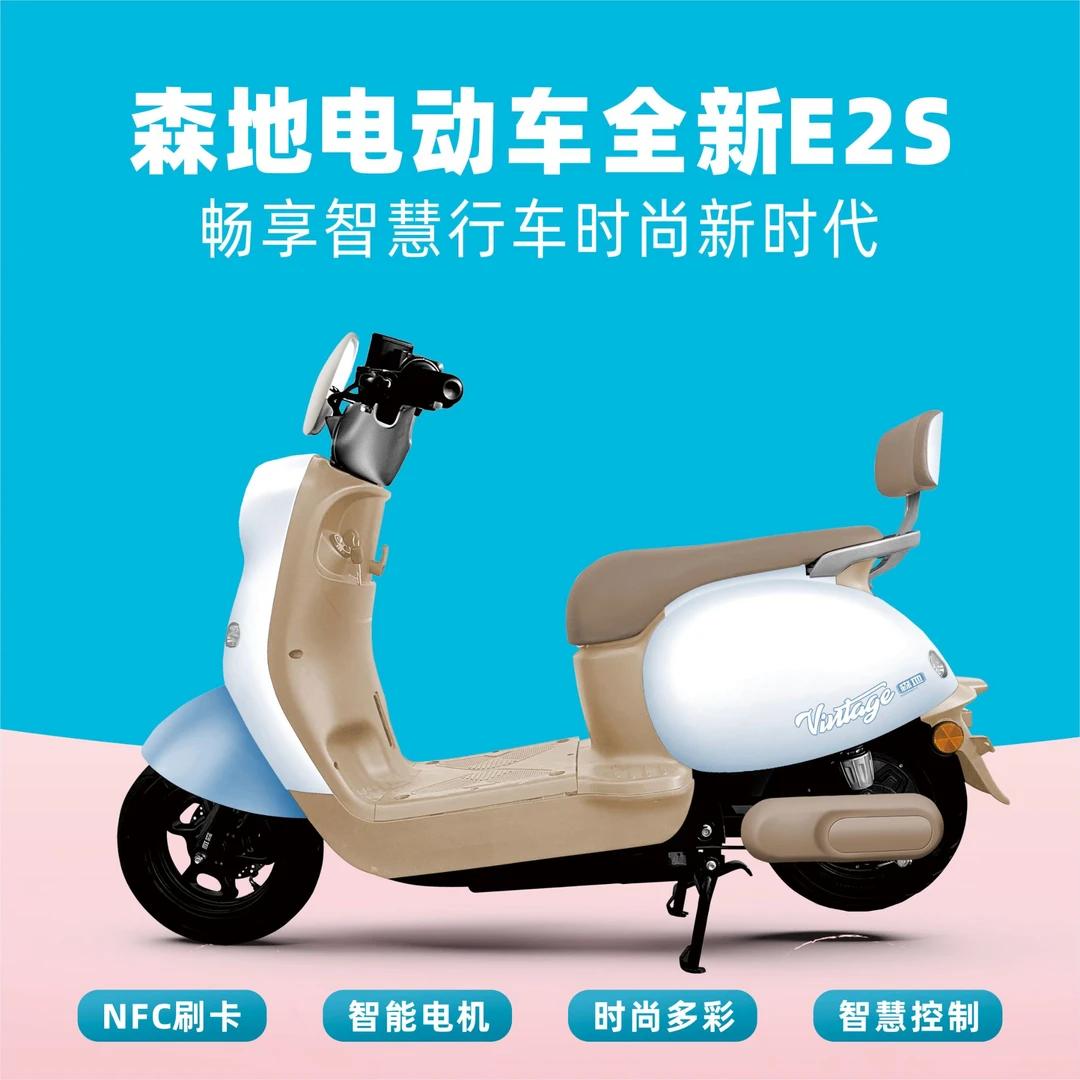 森地电动车新国标电动摩托车48/60/70V20ah自行车代步电瓶车