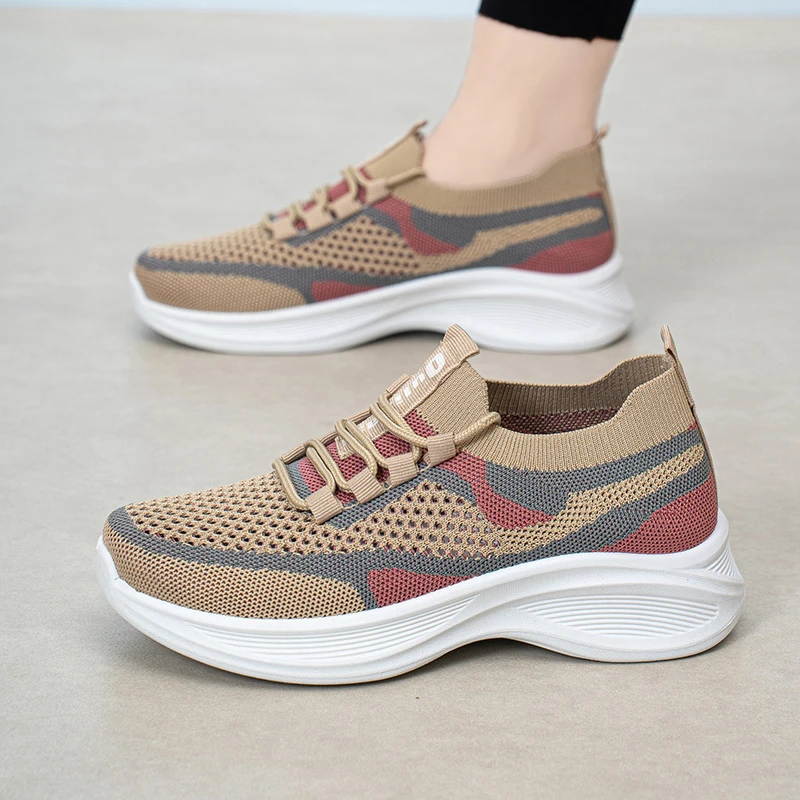 2025新款网面减震跑步鞋女款轻便百搭休闲运动鞋网鞋春夏季韩版鞋