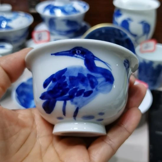 杯张学鸿老师青花釉里红