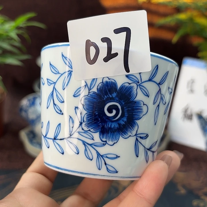 杯子影青·器度景德镇手工手绘茶杯027