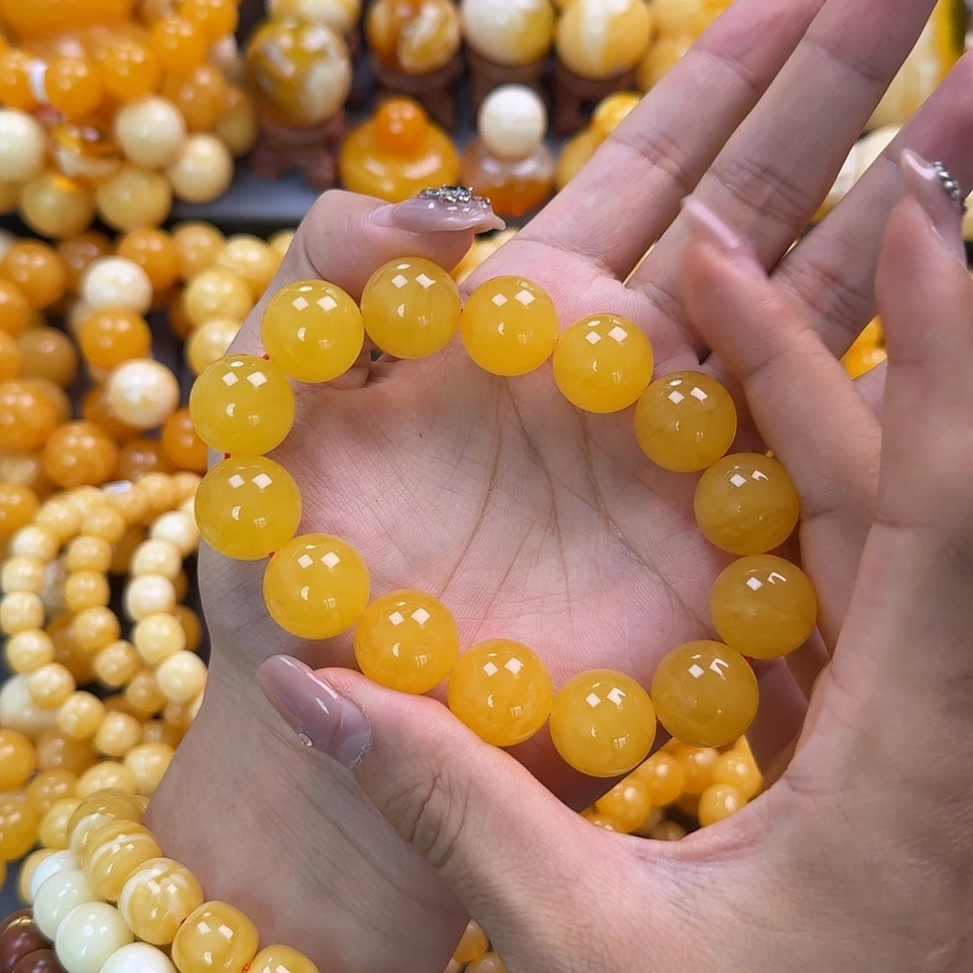 蜜蜡未镶嵌珠宝奇石同料17mm