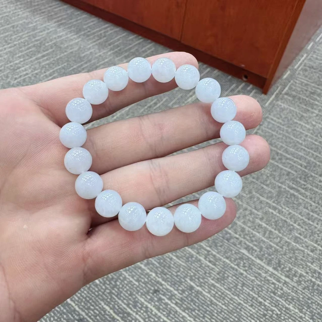 八七珠宝翡翠CP底色圆珠手串 多样性发一件 天然A货翡翠
