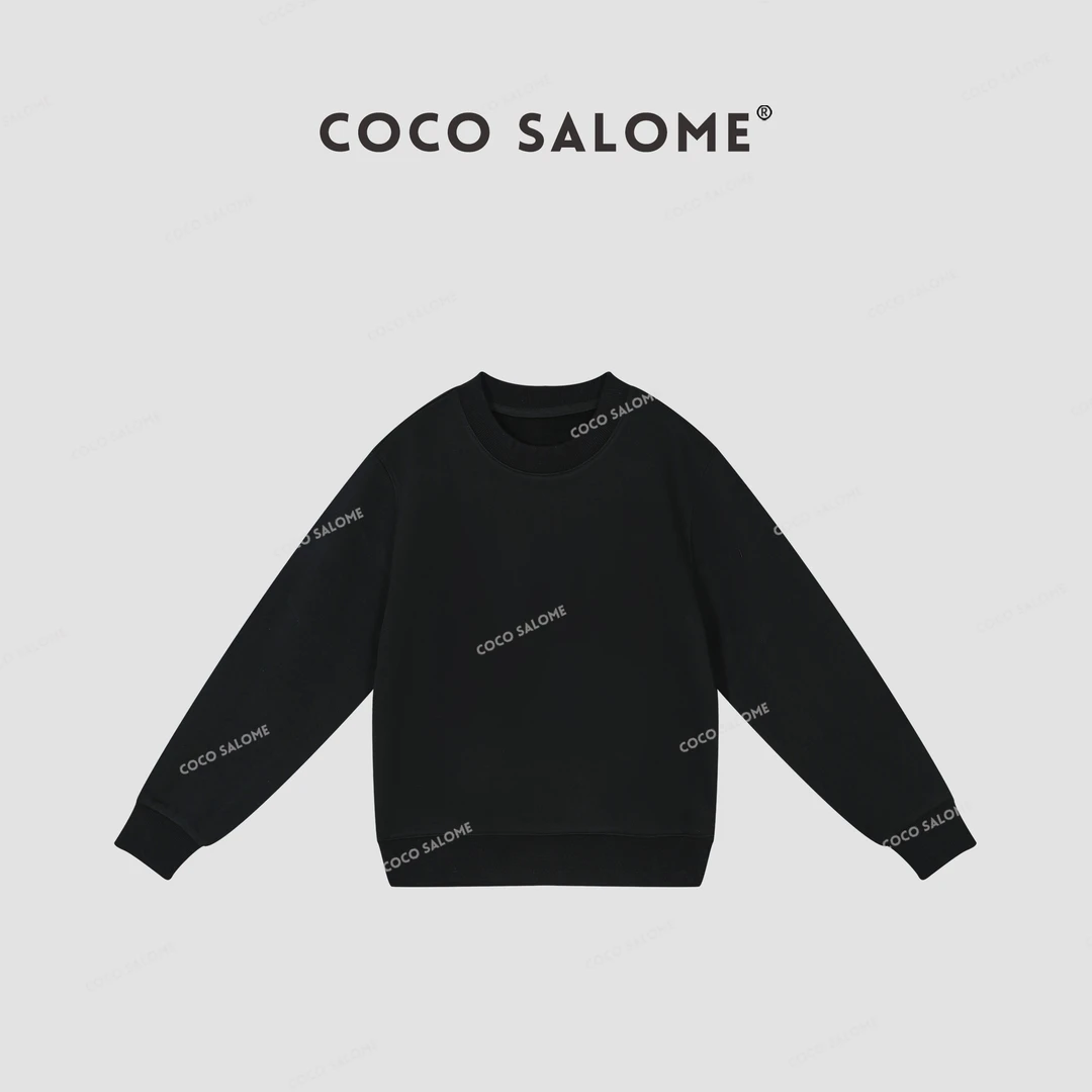 COCO SALOME｜韩彬彬"三角卫衣"圆领休闲百搭显瘦轻奢卫衣573K-15