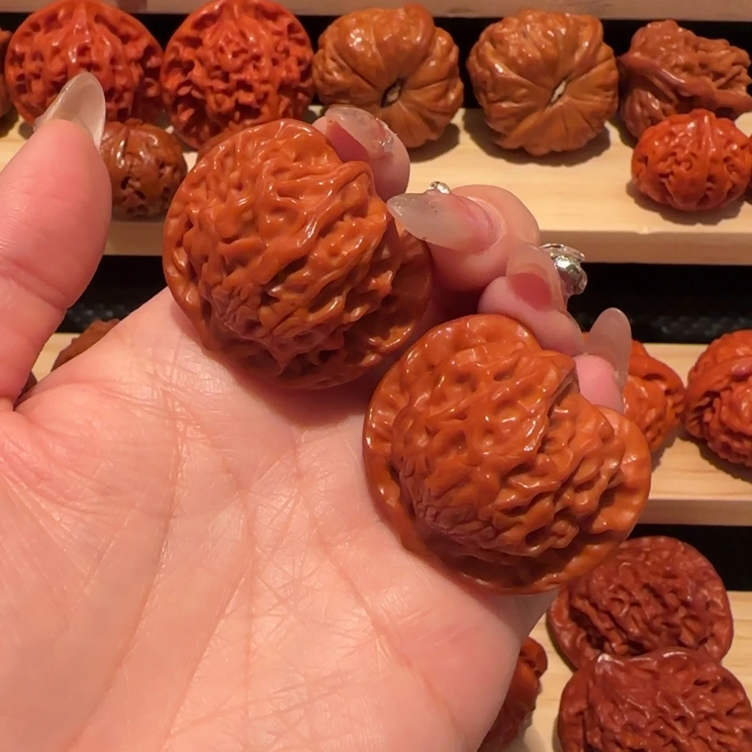 文玩核桃吊坠粗筋盘山36精品2805