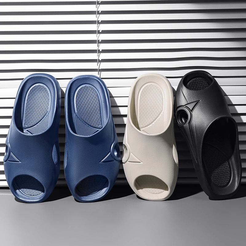 轻便休闲简约防滑四季一字拖舒适外穿男士透气软底夏季凉拖鞋夏天