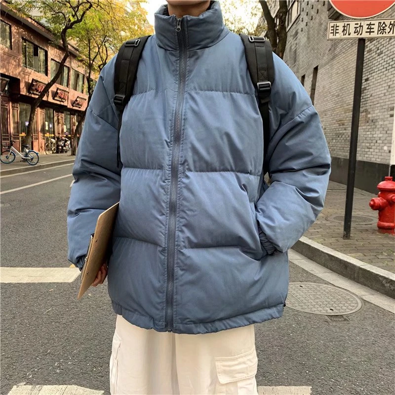男款保暖棉衣男冬装面包服oversize棉服冬季加厚外套秋冬连帽棉袄