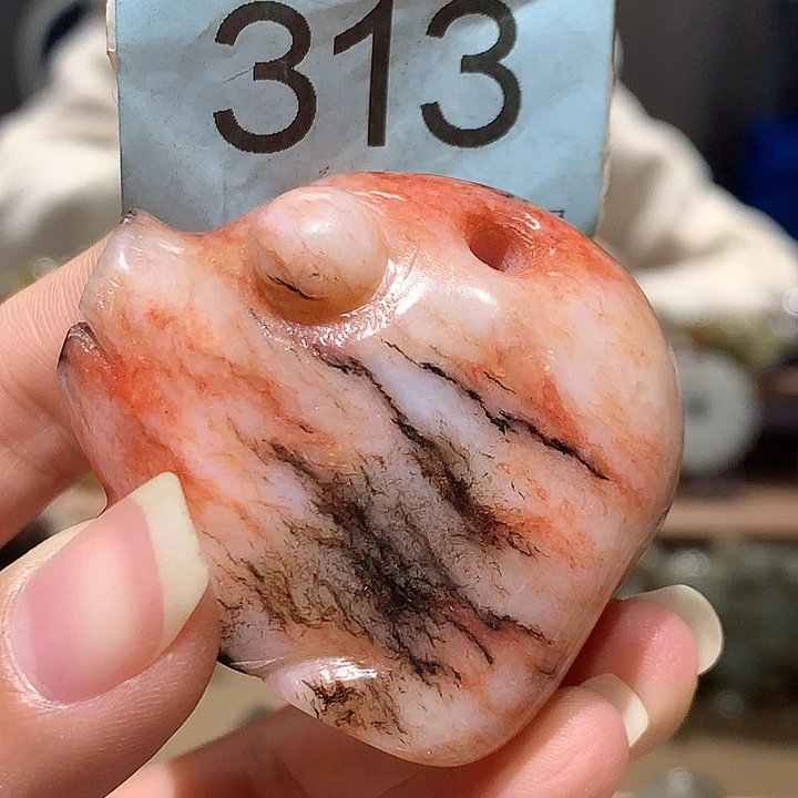 志***合和田玉未镶嵌挂件