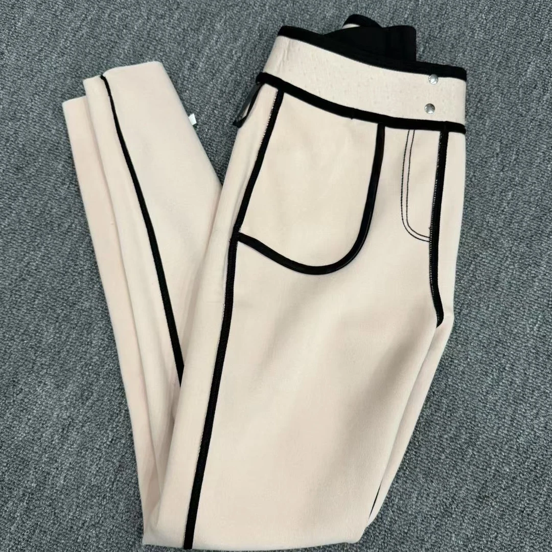 072乳某胶双扣鲨鱼小黑裤