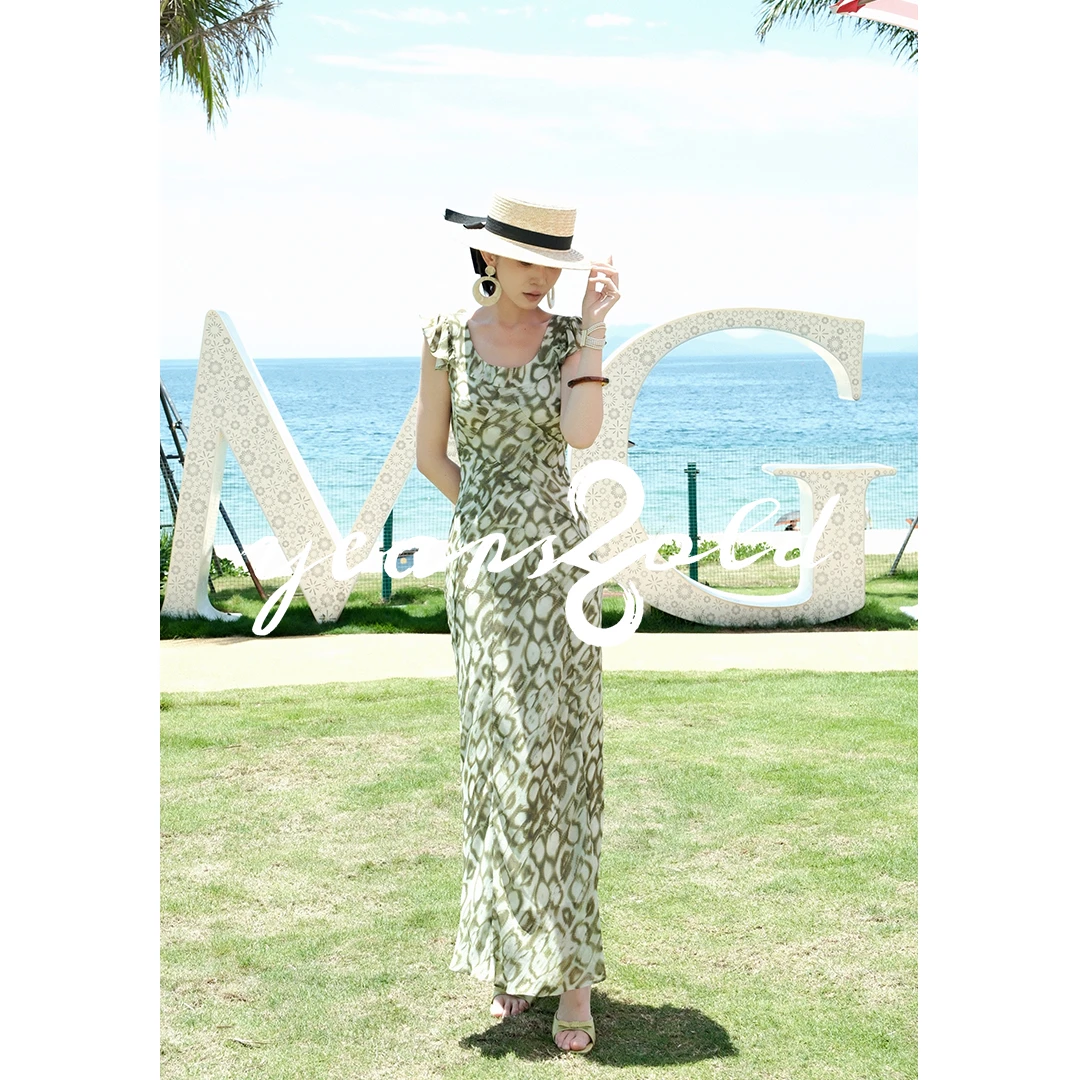 26YEARSOLD原创设计气质修身苹果花印花法式连衣裙25SS-3382Z