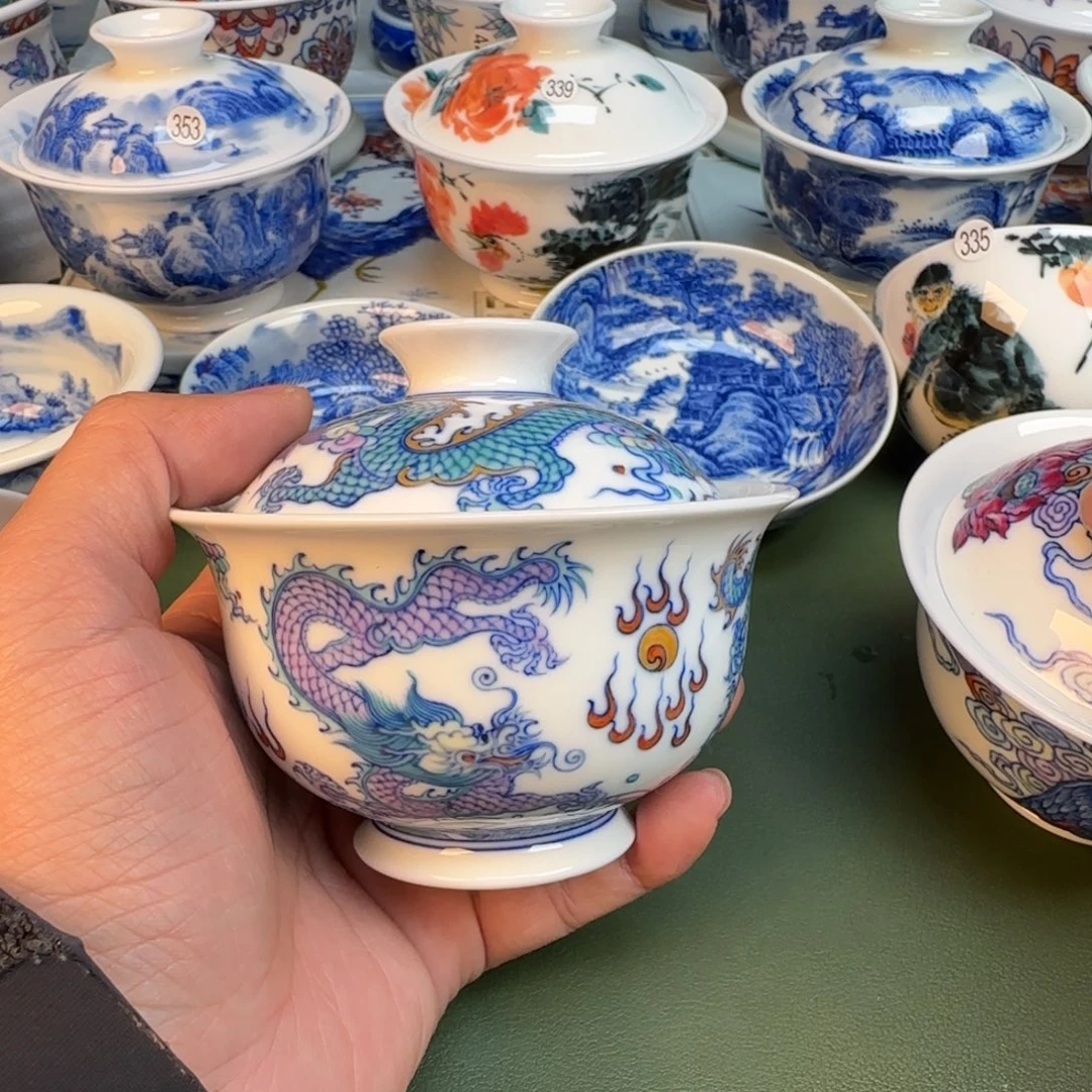 陶纯手工纯手绘茶具358