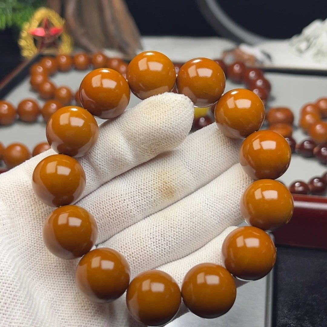 橄榄核手串✪*✪1.75+树王精品铁核 小孔