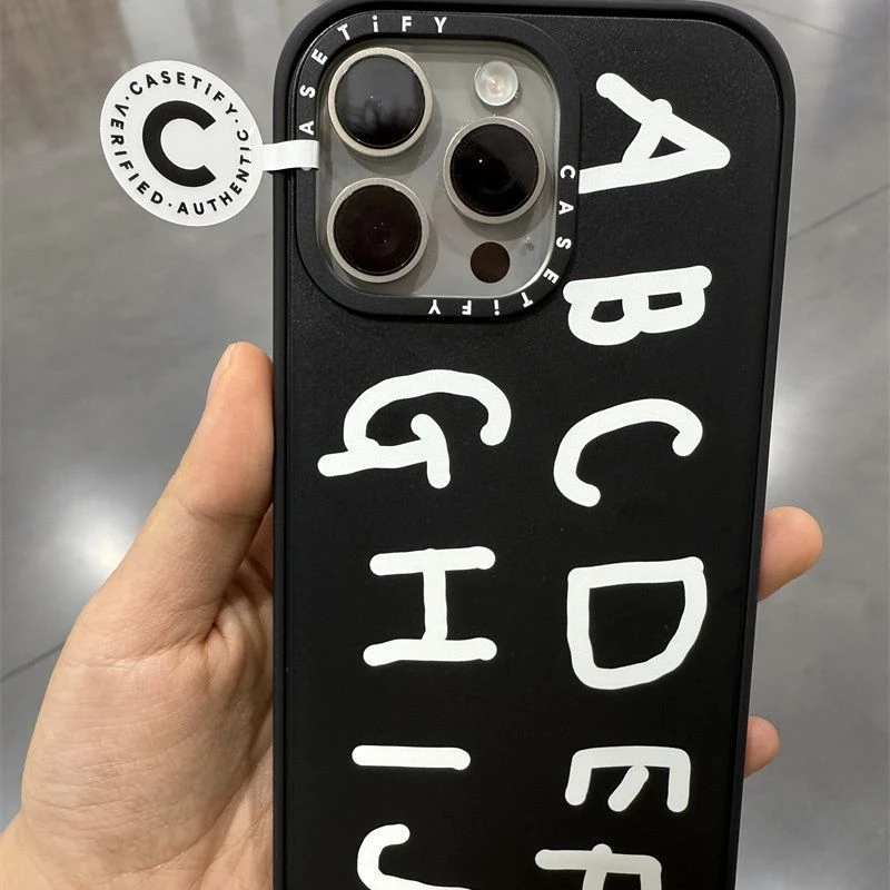 CASETi字母ABC手机壳16promax苹果15卡通14简约13小众12韩11高级