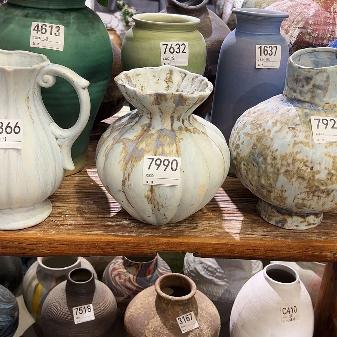 瓶7990高22口7陶瓷花瓶无孔