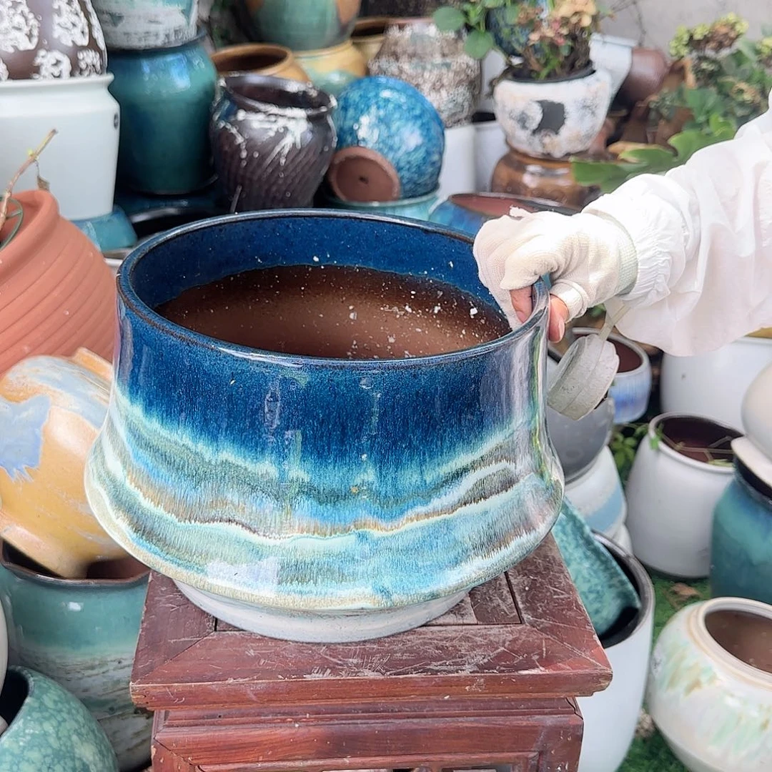 紫砂花盆王嫂花盆0630-781高22口27