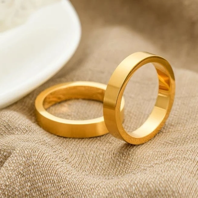 【粉丝专属】素圈时尚戒指男女情侣对戒（单个装）