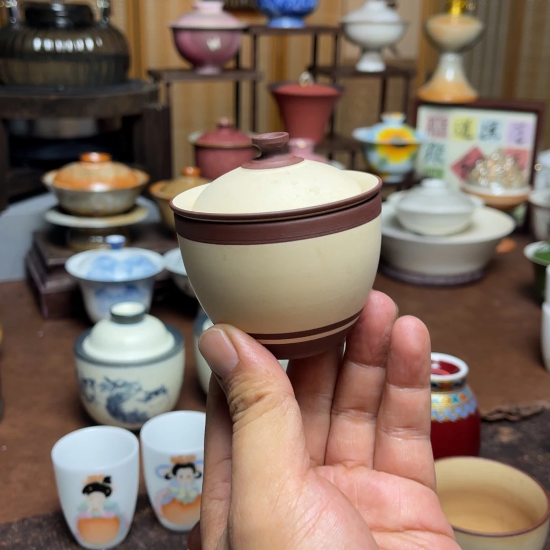 我***角素铭品瓷釉下彩茶具