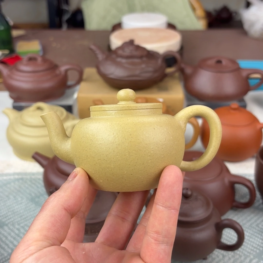 紫砂茶壶残*微瑕 莲子 145cc