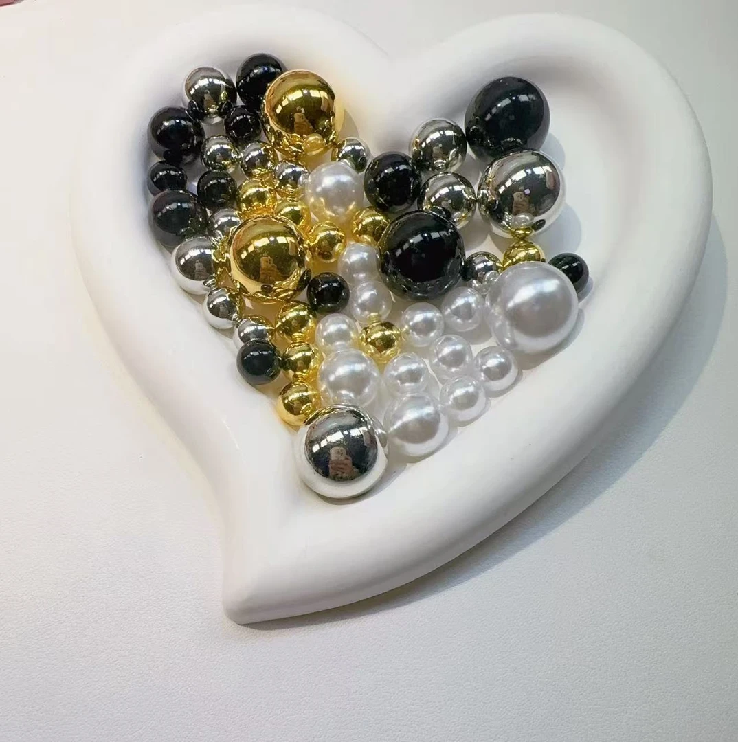 【珍珠合集】高亮彩色大珍珠DIY配件
