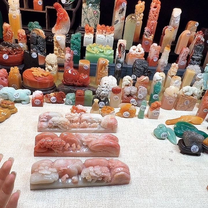 石***海印石昌化石寿山石雕刻