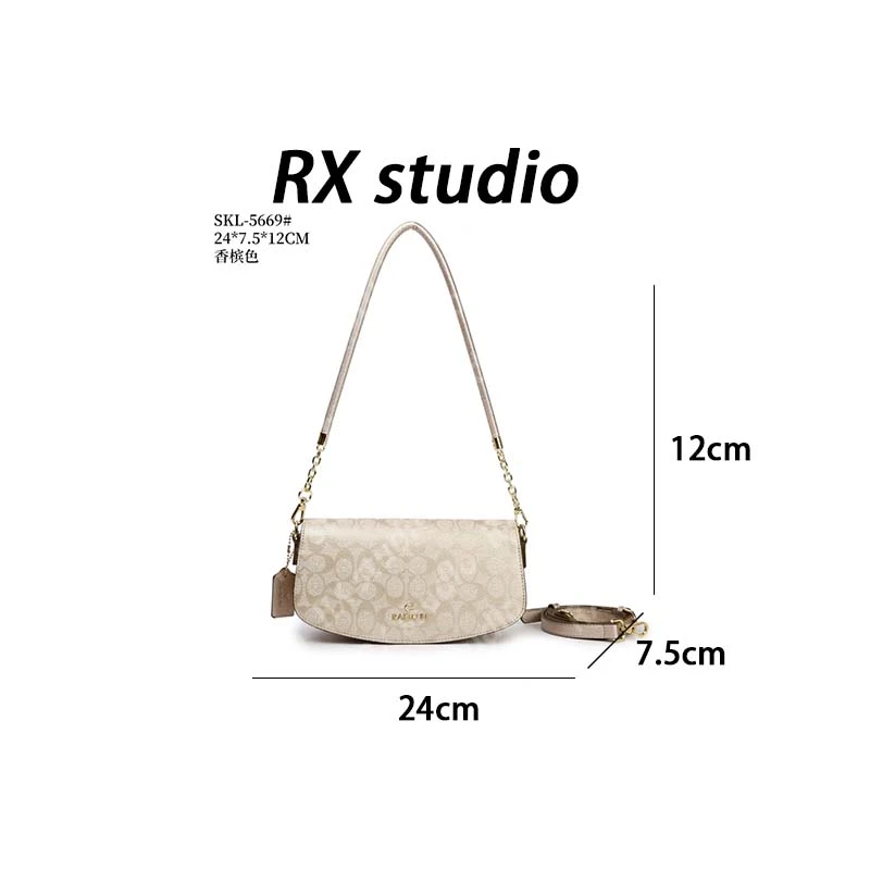 【南沙瑞熙】SKL-5669-香槟色-轻奢小众设计感时尚百搭女士包