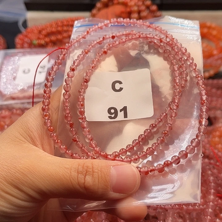 南红玛瑙未镶嵌多样性发货默认微瑕称重4mm