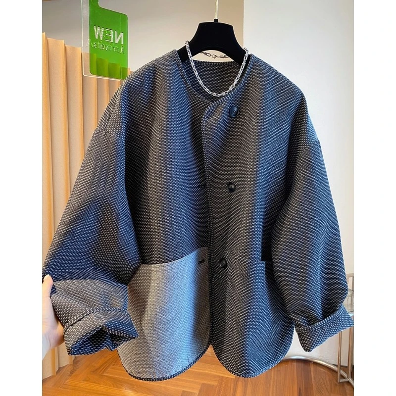 高端南油欧货外套女2025新款秋季洋气宽松漂亮独特时髦超好看上衣