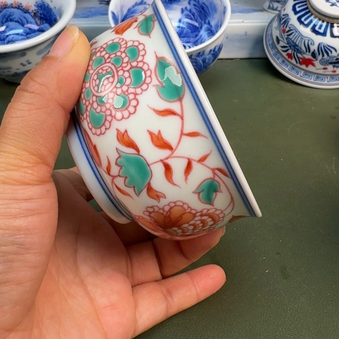 陶景德镇纯手绘茶具圆圆266