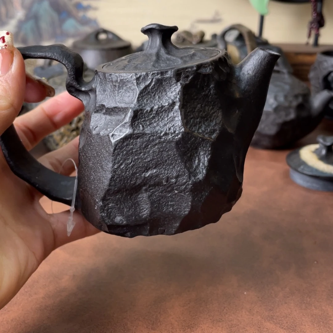 卓***店冰碛岩手凿随行壶