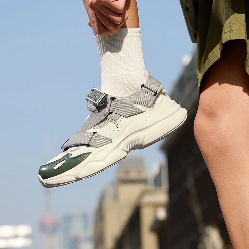 361男鞋运动鞋夏季新款防滑魔术贴沙滩鞋外穿凉鞋男