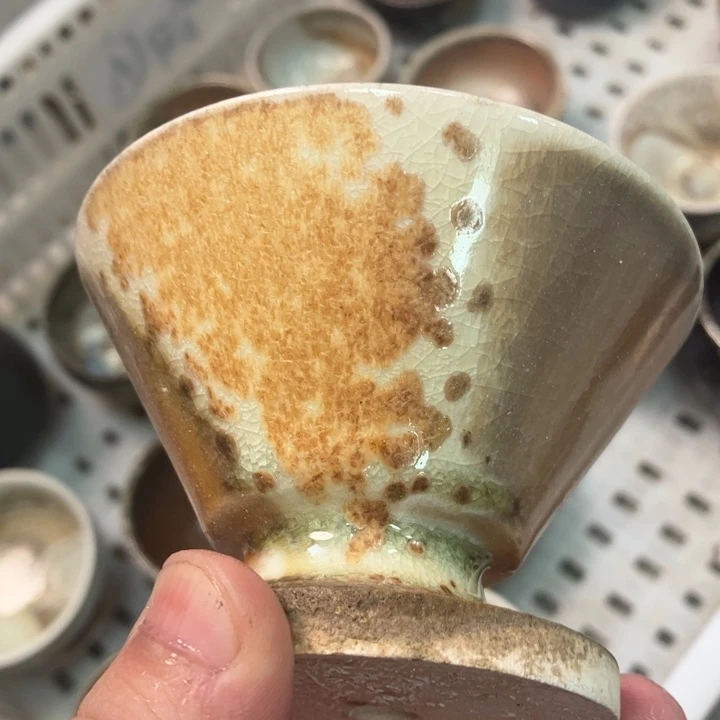 柴烧杯子宝瓶大放漏。