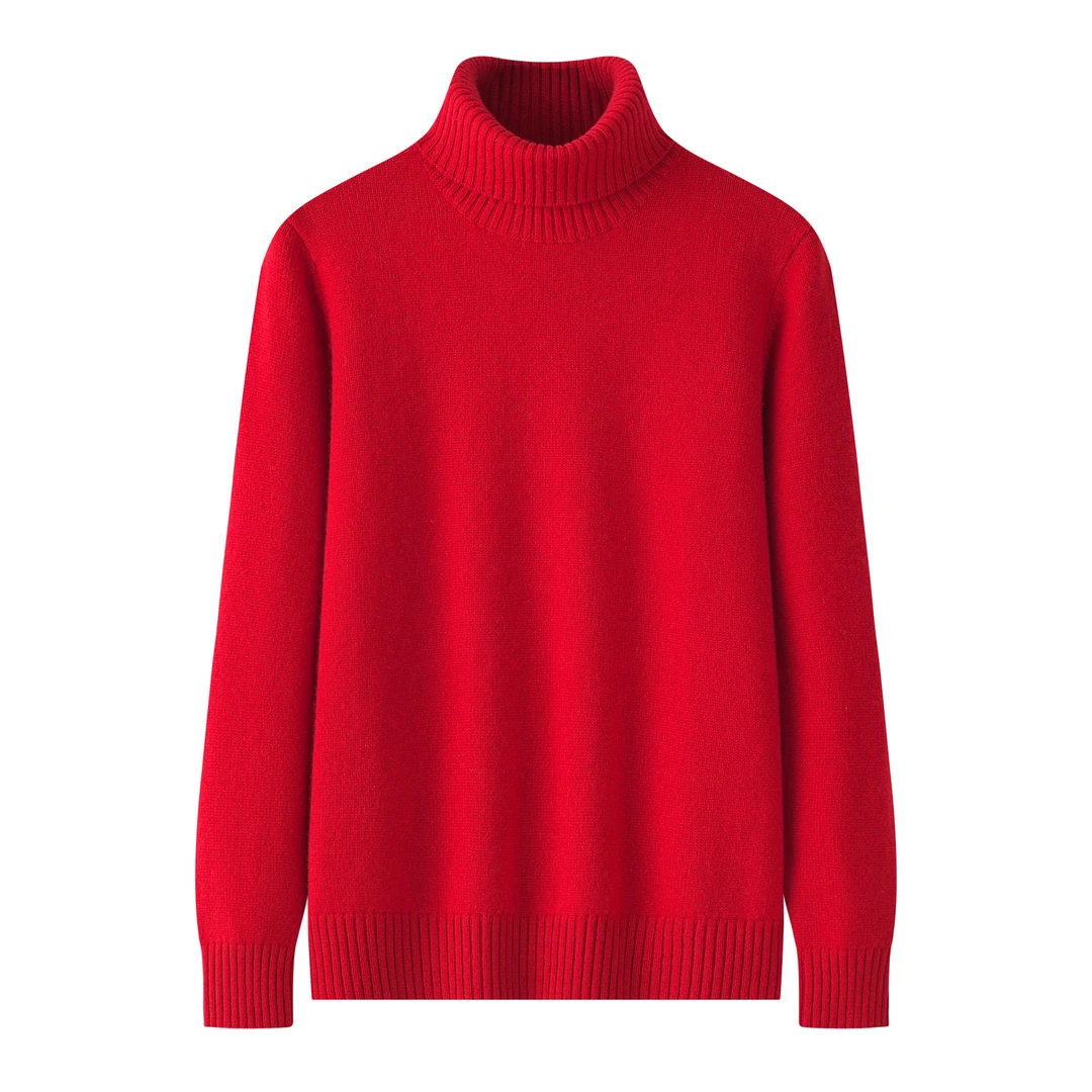 女士加厚高领纯山羊绒套衫