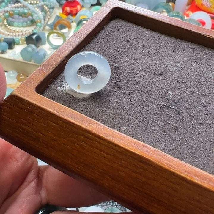 定制翡翠未镶嵌翡翠跑环卡8