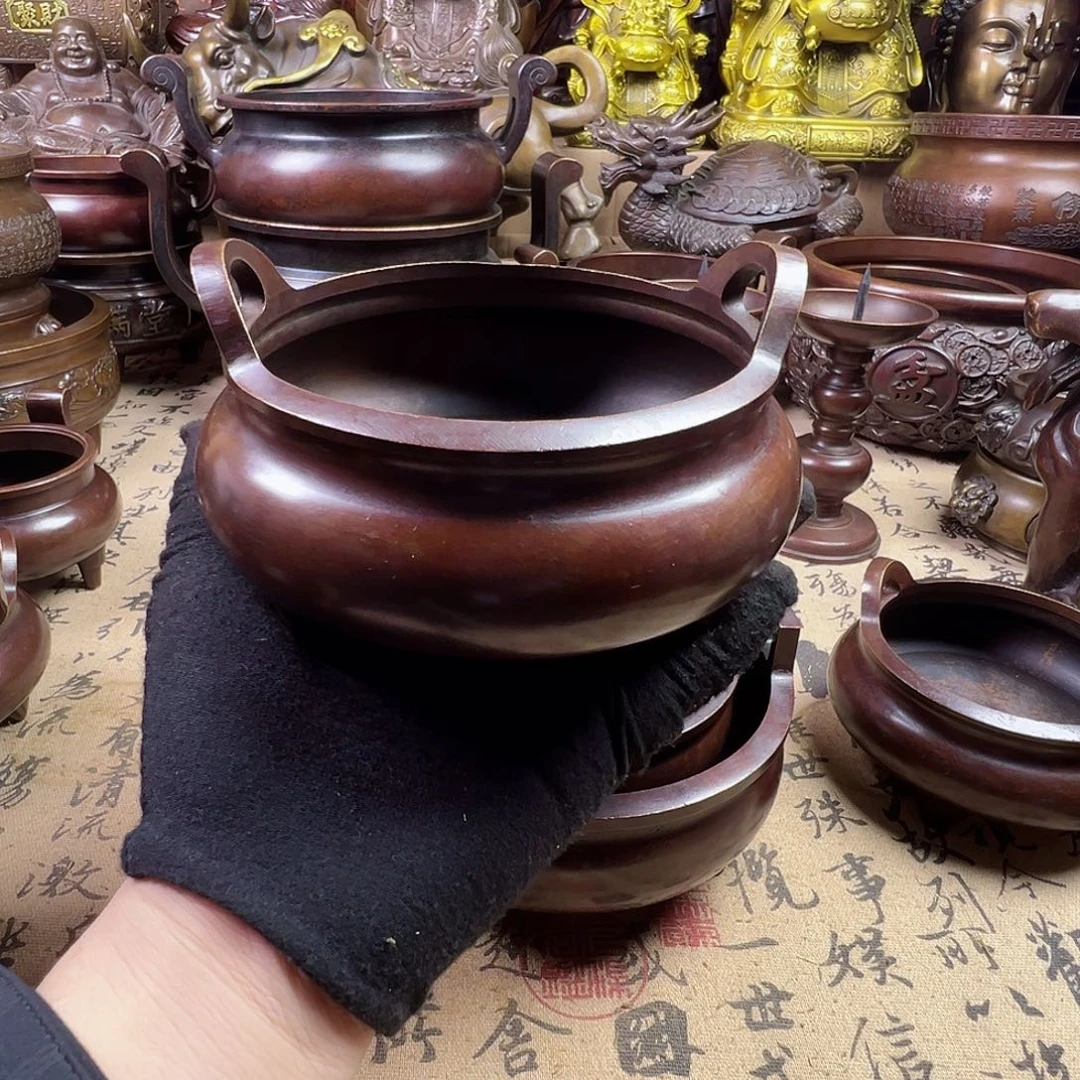 铜香炉家用供奉佛像香炉