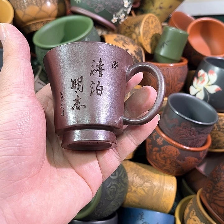 茶杯紫砂全手工紫砂主人杯